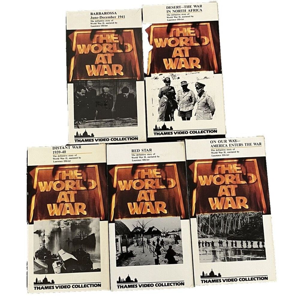 WWII World at War Documentary Military History HBO VHS Video Tapes Set 1 Sealed